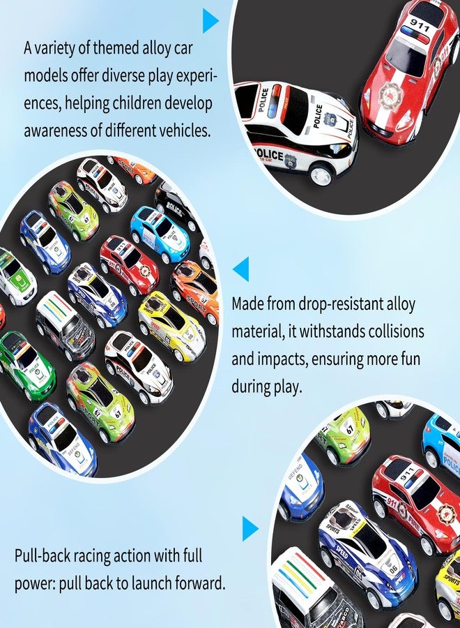 SENONAPO 240 Pcs Mini Pull Back Cars Toy Cars Bulk Kids Pull Back Cars Party Favors Fun Goodie Bag Stuffers Metal Race Vehicles Classroom Prizes for Boys Girls Birthday Supplies - Image 3